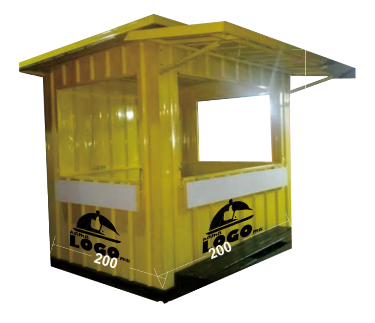 Gerobak P 200 X L 200 X T 20001 Booth Container